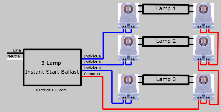 3 Lamp Parallel Nonshuntedl Lampholder Wiring Diagram
