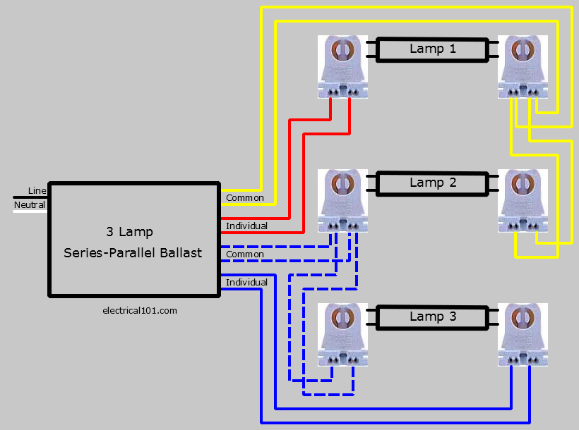 3 Lamp Series-Parallel Ballast
