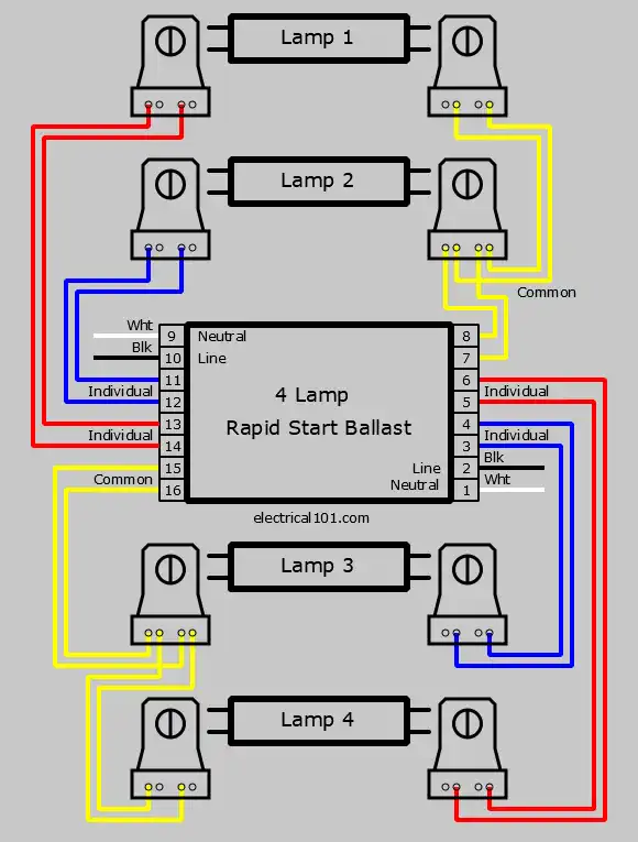 4 Lamp Series Ballast Wiring Diagram