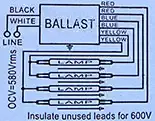 Ballast Wiring Label