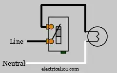 Open Single Pole Light Switch