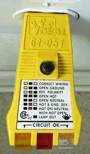 Receptacle Tester with Label